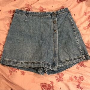 vintage denim skort